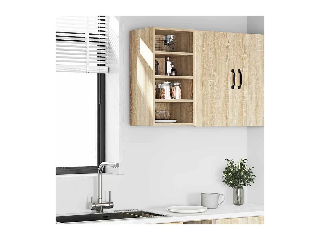 Armoire suspendue chêne sonoma 30x29,5x60 cm