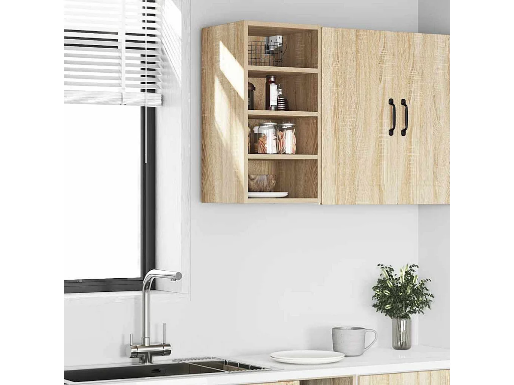 Armoire suspendue chêne sonoma 30x29,5x60 cm