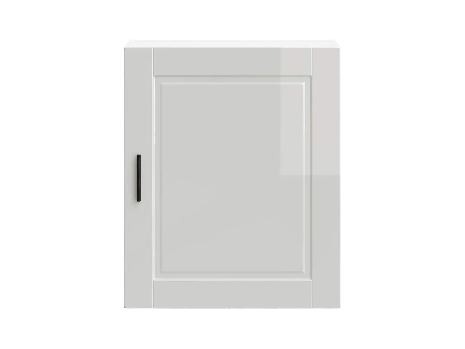 Armoire murale de cuisine blanc brillant bois ingénierie
