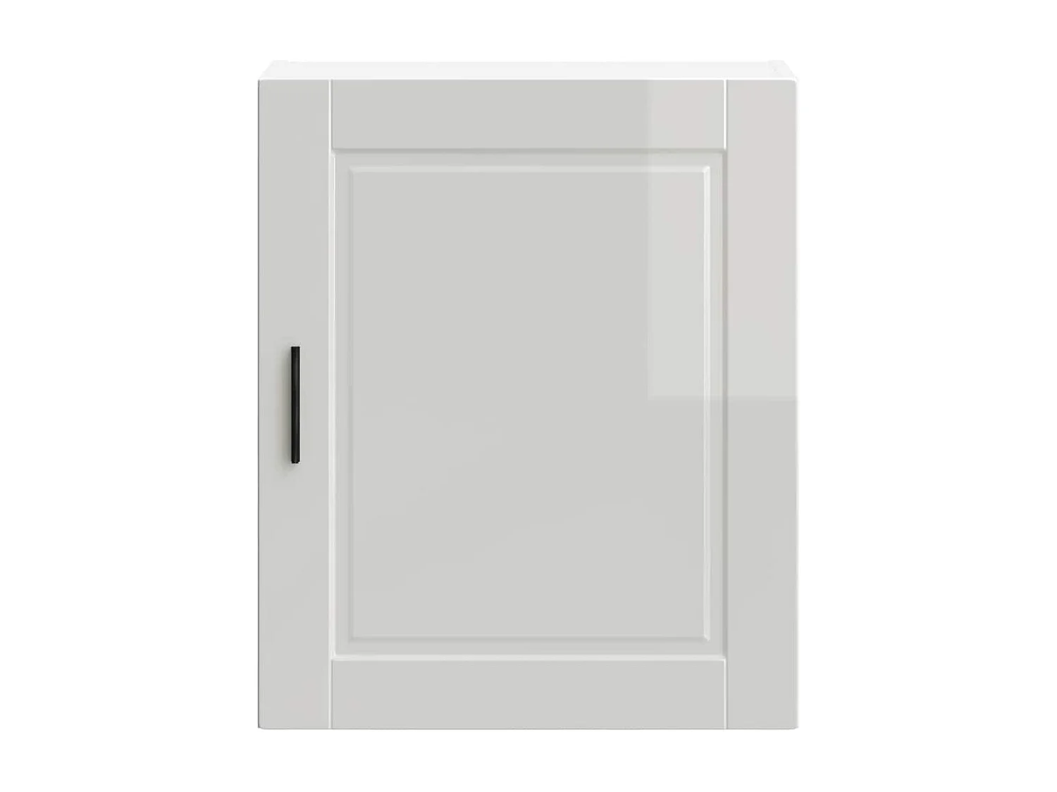 Armoire murale de cuisine blanc brillant bois ingénierie