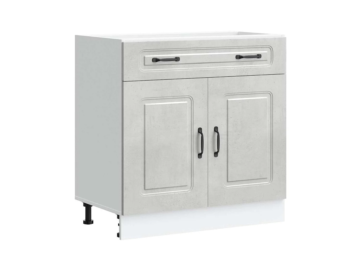 Mobile da cucina in legno ingegnerizzato grigio cemento