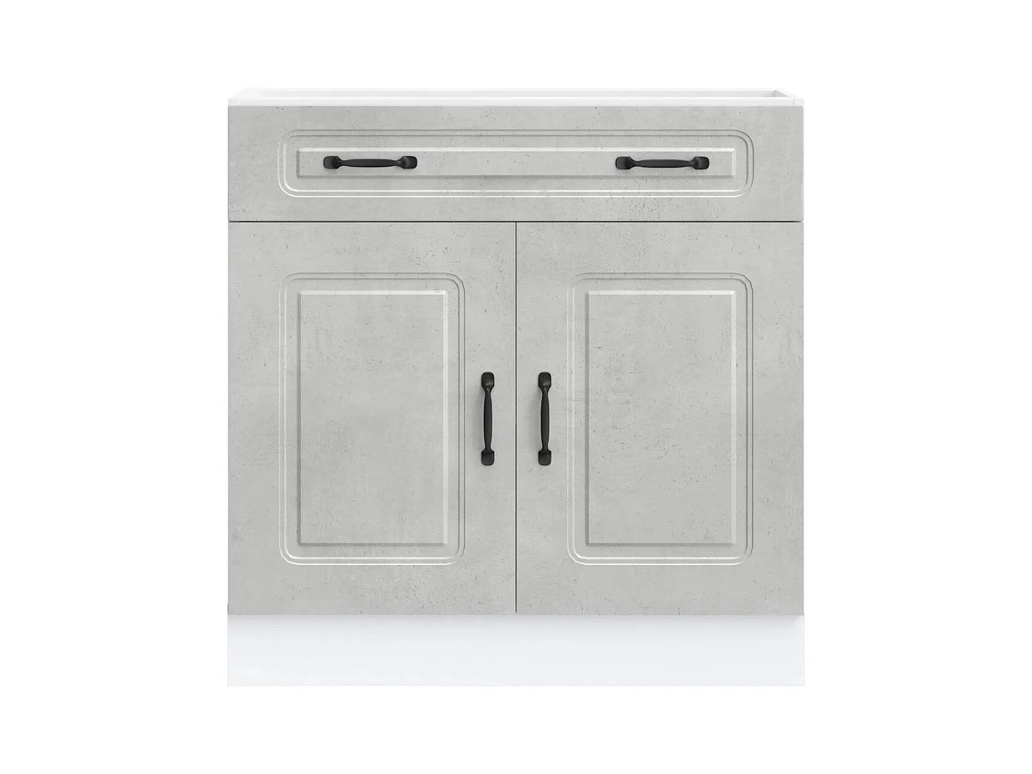 Mobile da cucina in legno ingegnerizzato grigio cemento