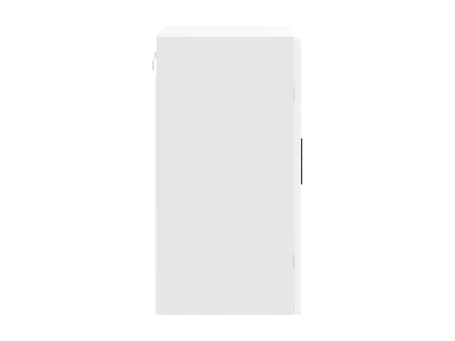 Armoire murale de cuisine avec porte en verre blanc