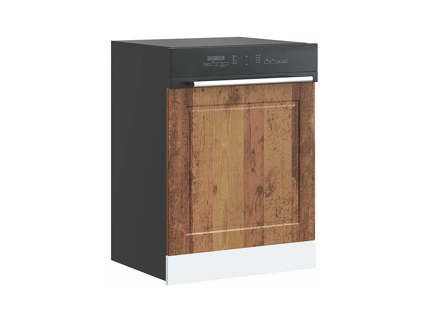 oud houten vaatwasserpaneel 60x1,5x67 cm