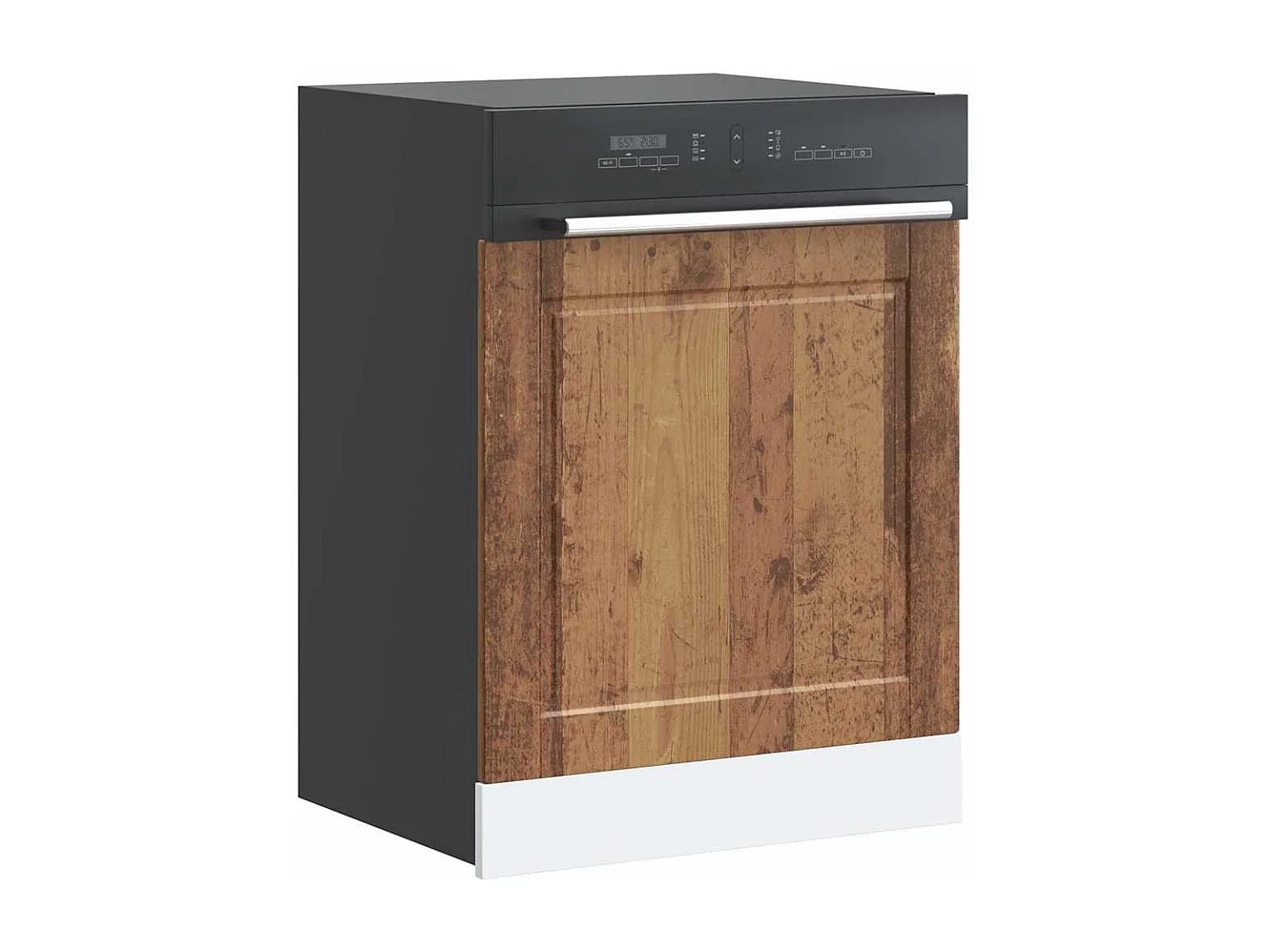 Panneau de lave-vaisselle vieux bois 60x1,5x67 cm