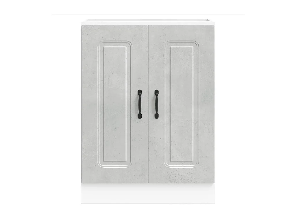 Base per lavello in legno ingegnerizzato grigio cemento