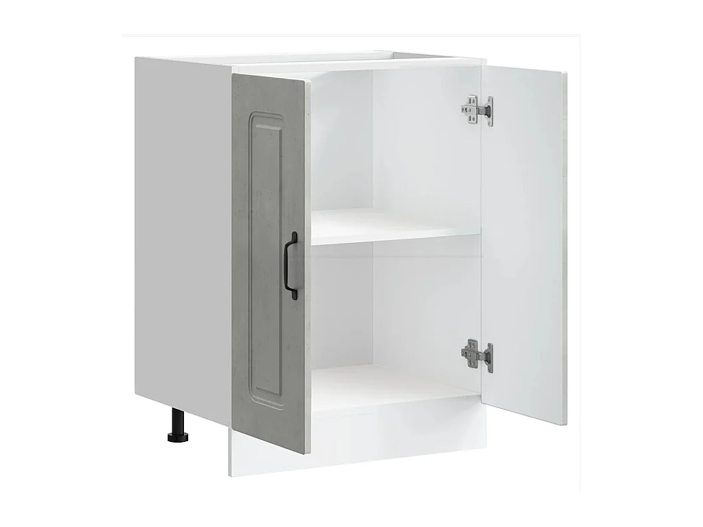 Base per lavello in legno ingegnerizzato grigio cemento