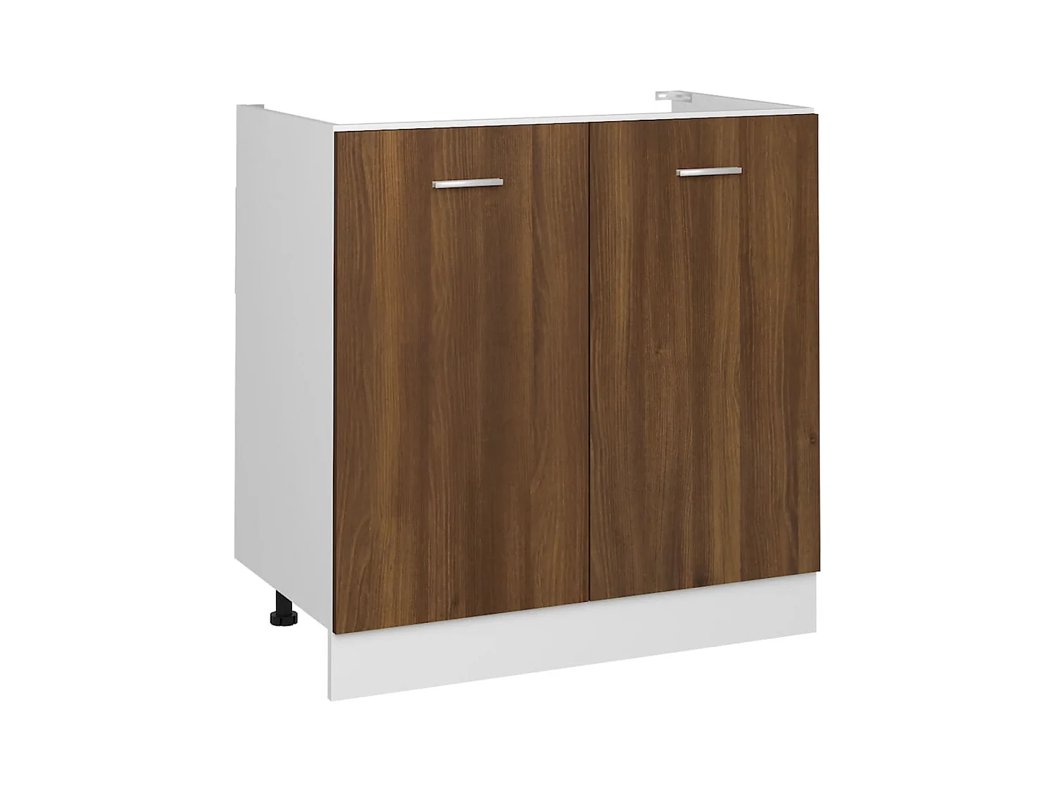 Armoire de plancher d'évier Chêne marron 80x46x81,5 cm