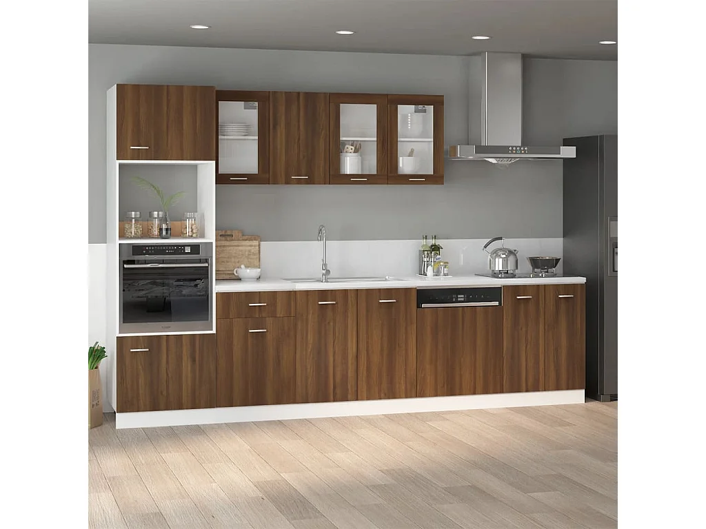 Mueble de suelo para lavabo Roble marrón 80x46x81,5 cm