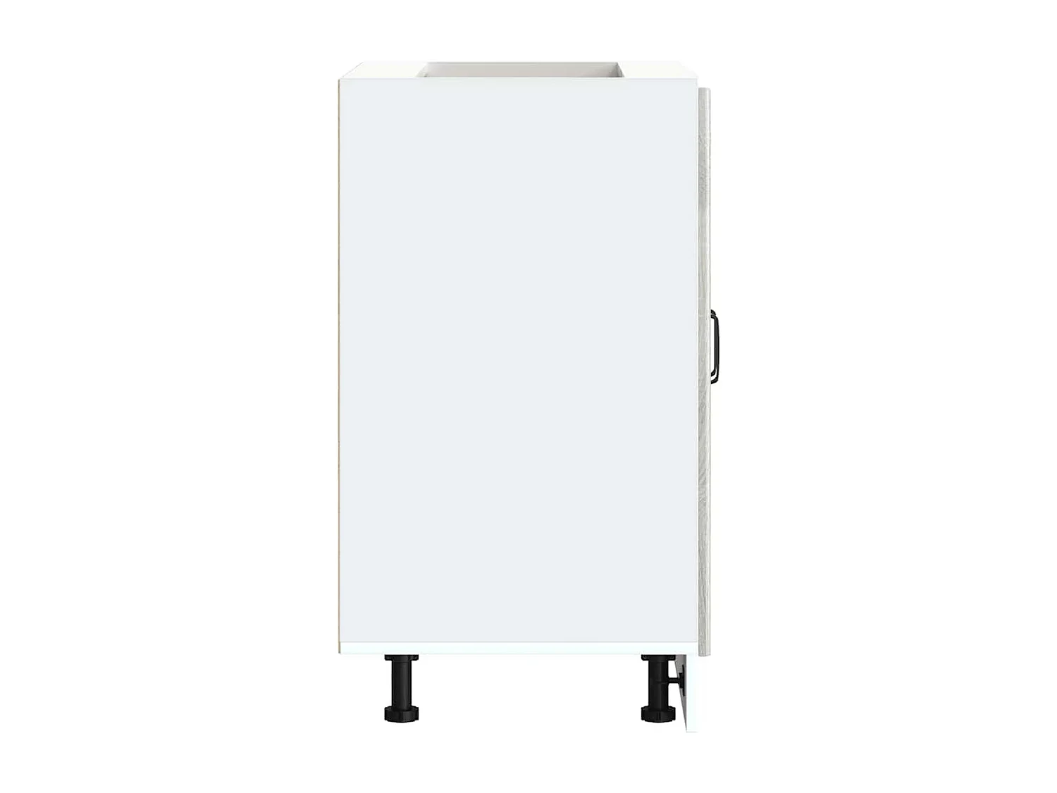 Mobile base per lavello in legno ingegnerizzato grigio Sonoma