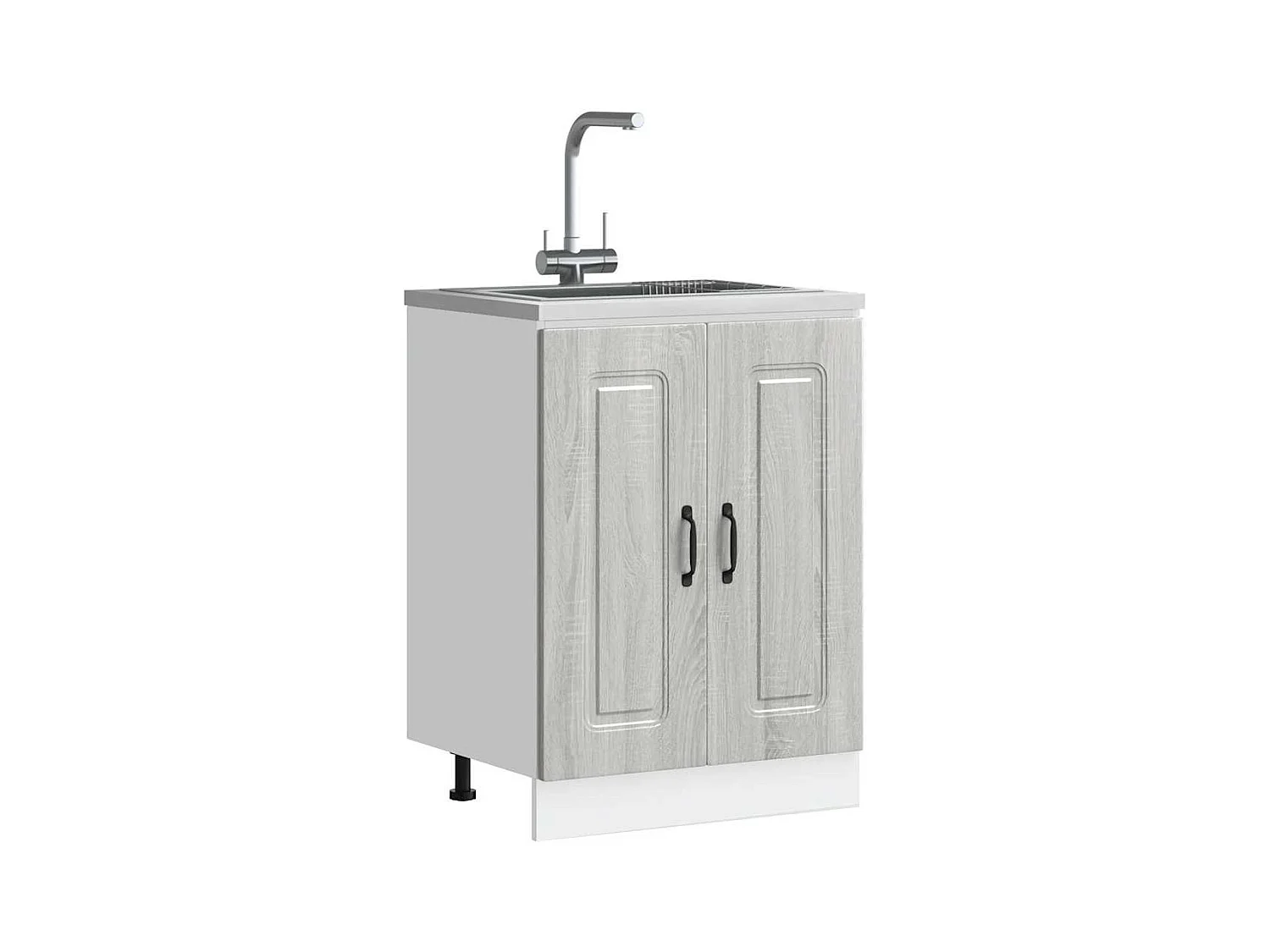 Kalmar Sonoma Grey Engineered Wood Spoelbakonderkast