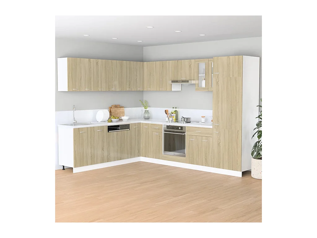 Mobiletto da terra con cassetti in rovere Sonoma "Lyon"