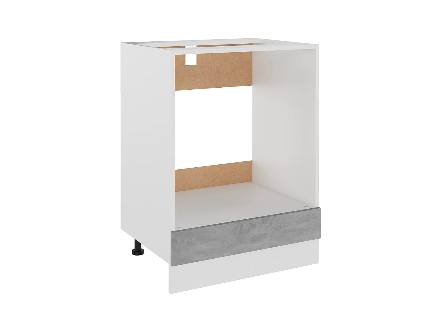 Armoire à four Lyon Gris béton 60x46x81,5 cm