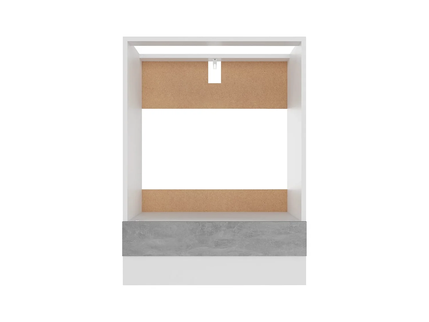 Armoire à four Lyon Gris béton 60x46x81,5 cm