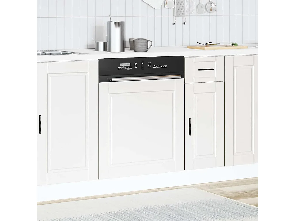 Panneau de lave-vaisselle blanc 60x1,5x67 cm