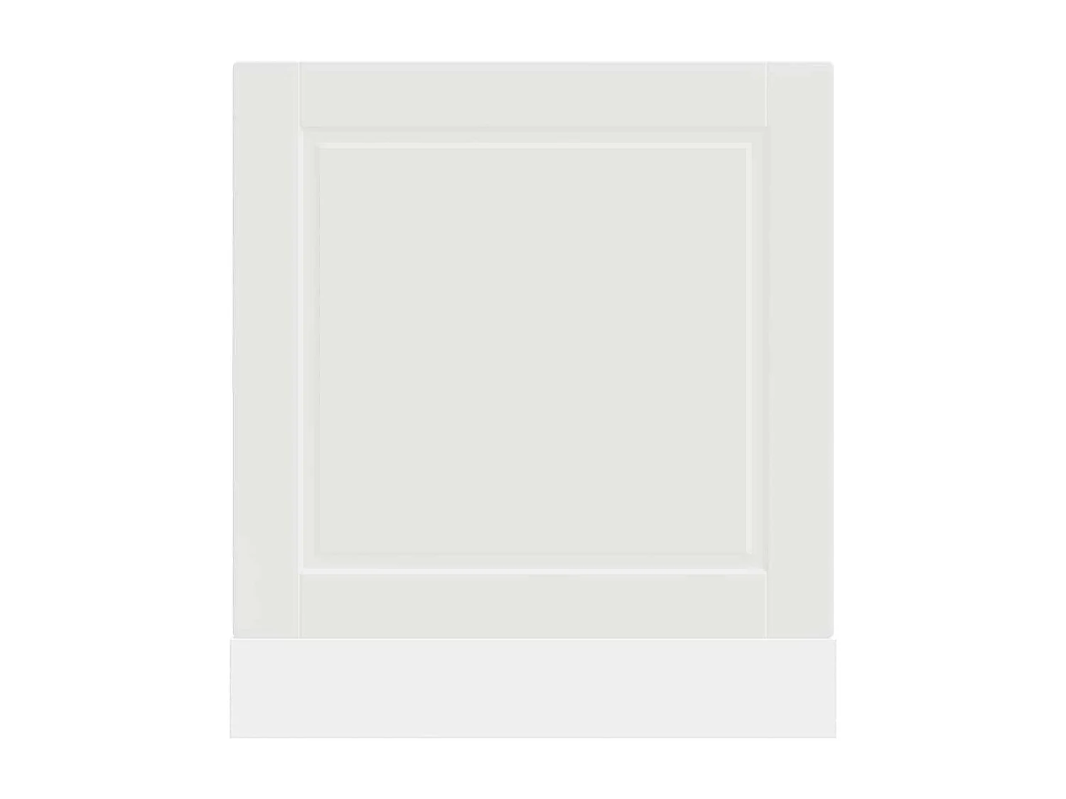 Panneau de lave-vaisselle blanc 60x1,5x67 cm