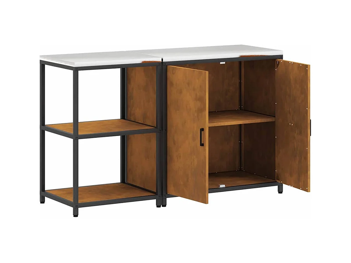 Set di contenitori da cucina 2 pezzi Rusty 150 x 50 x 92 cm