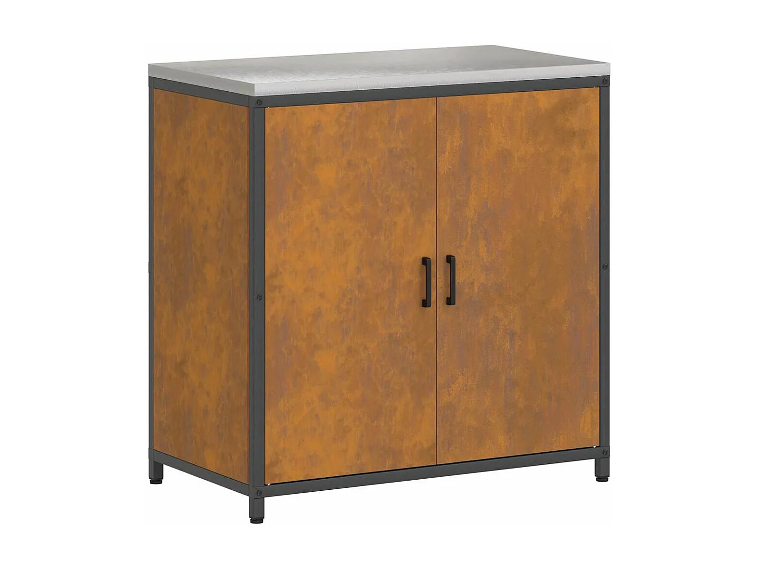 Ensemble de rangement cuisine 2 pcs Rouillé 150 x 50 x 92 cm