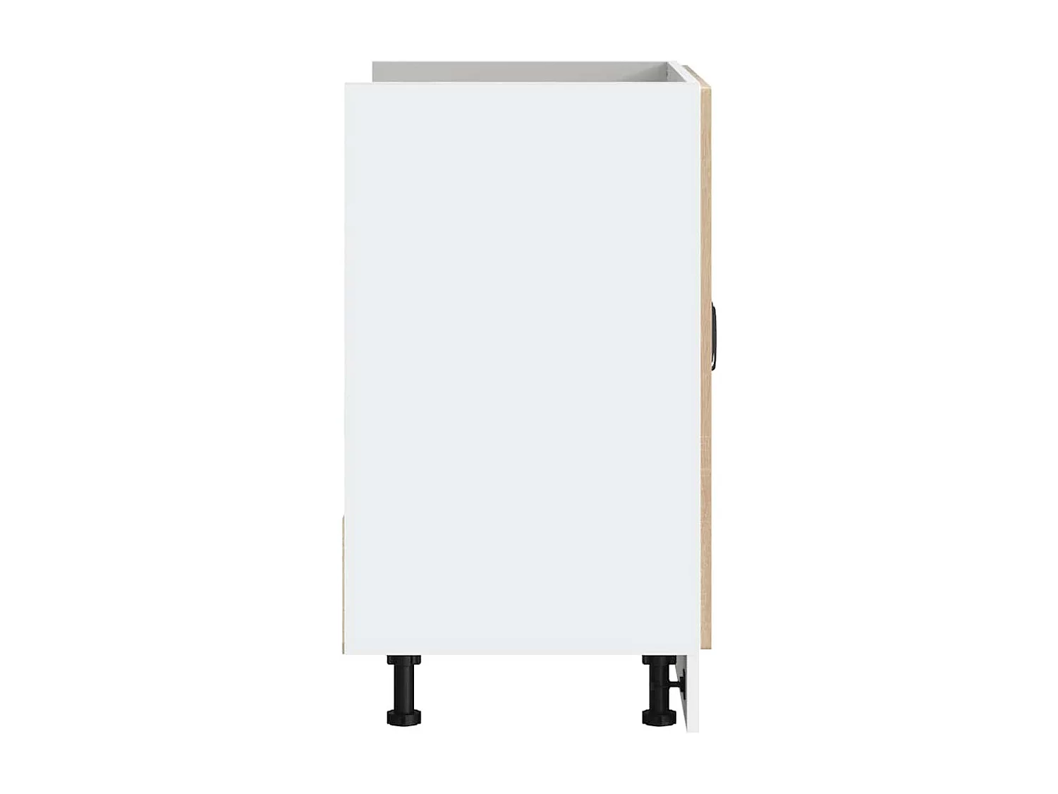 Meuble de base de lavabo chêne sonoma bois d'ingénierie