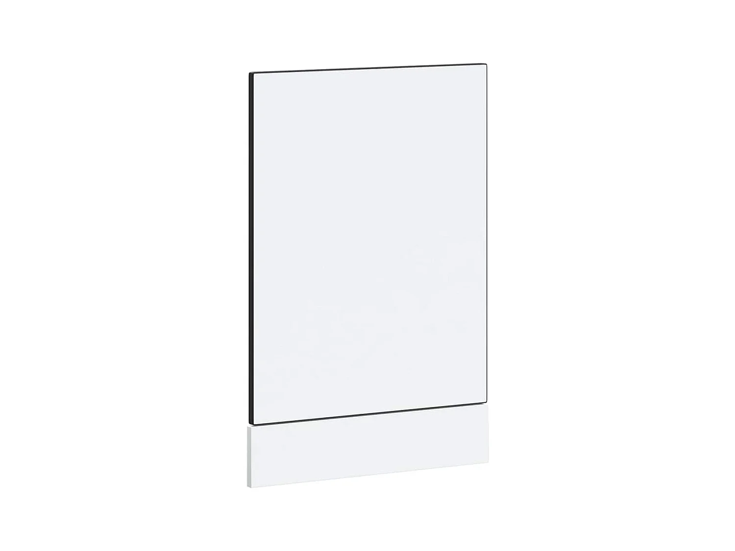 Pannello lavastoviglie nero 45x1,5x67 cm