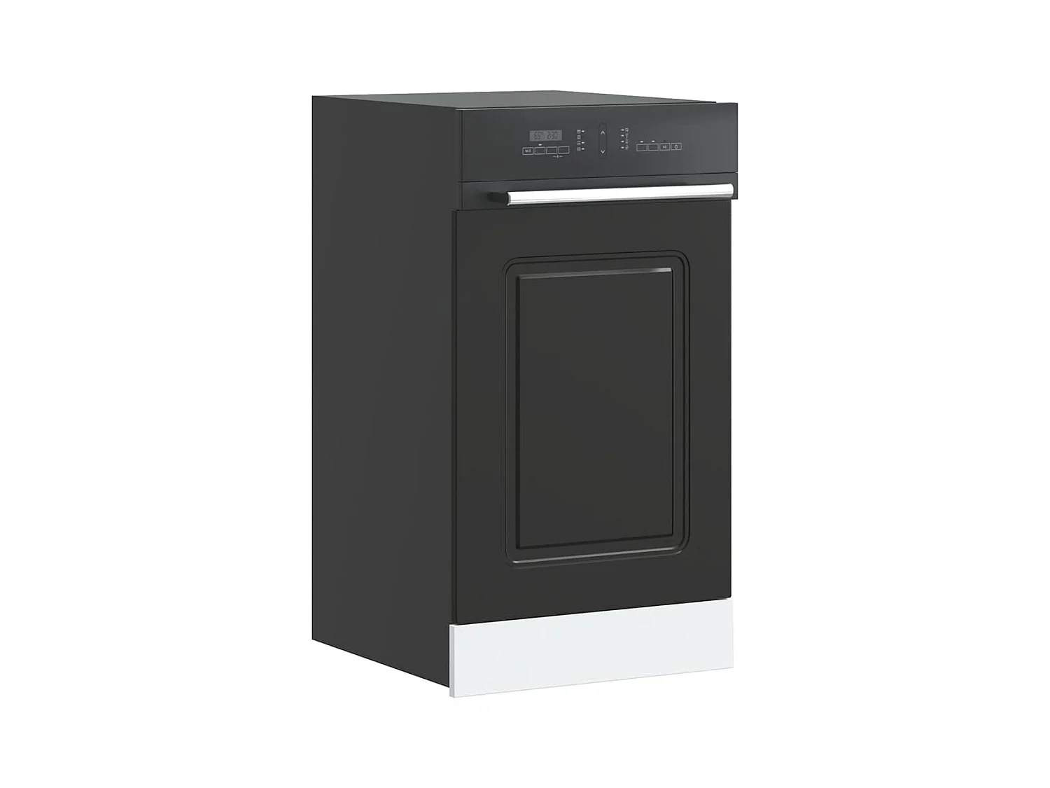 Panneau de lave-vaisselle noir 45x1,5x67 cm
