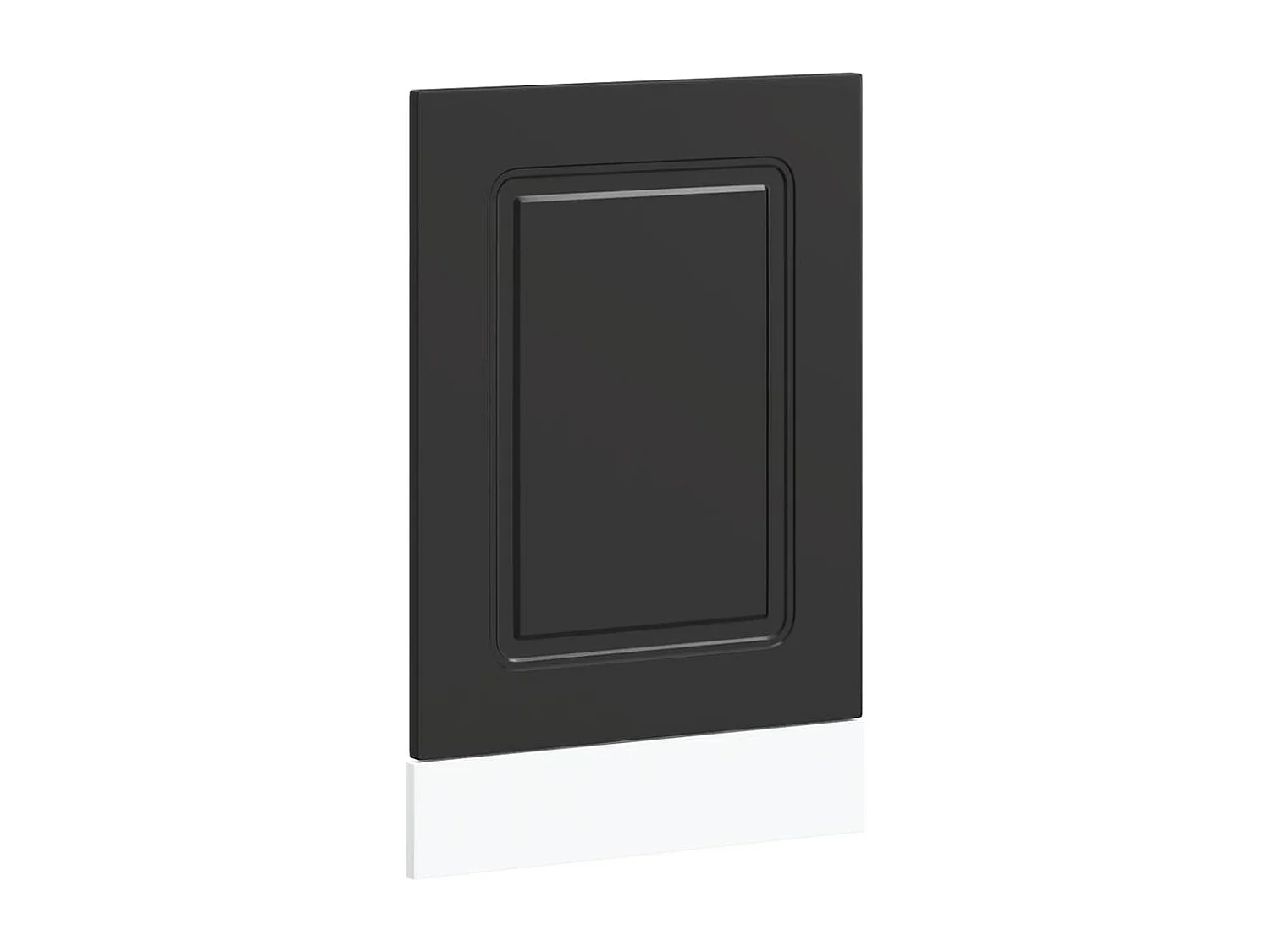 Panneau de lave-vaisselle noir 45x1,5x67 cm