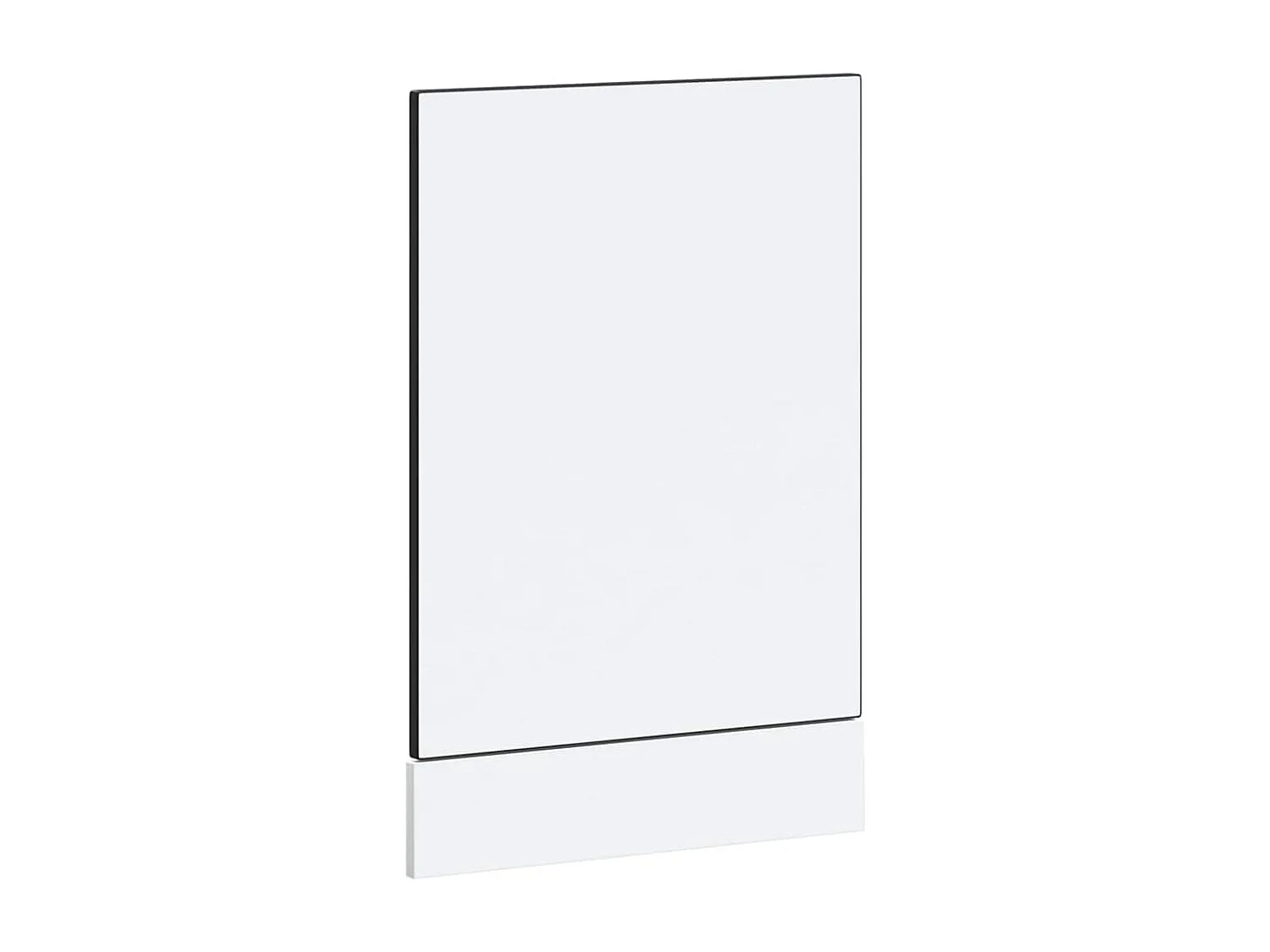 Panneau de lave-vaisselle noir 45x1,5x67 cm