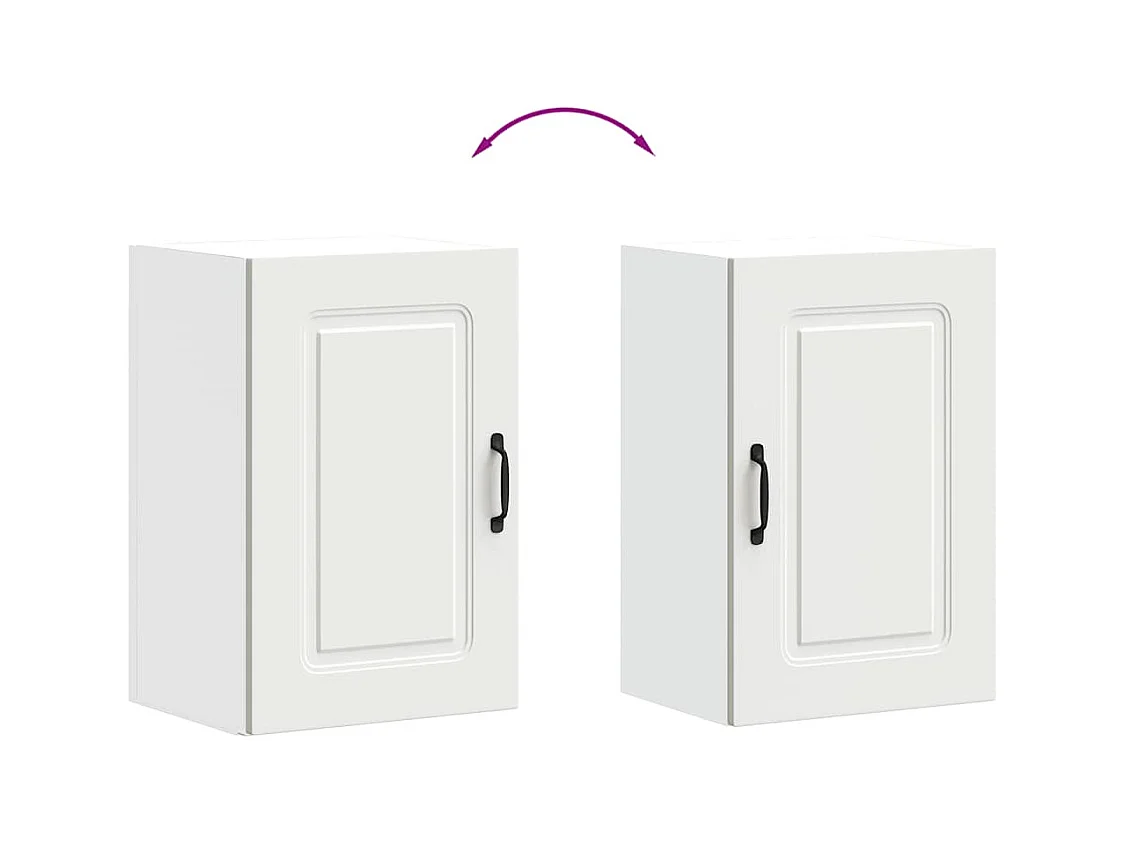 Armoire murale de cuisine blanc bois d'ingénierie