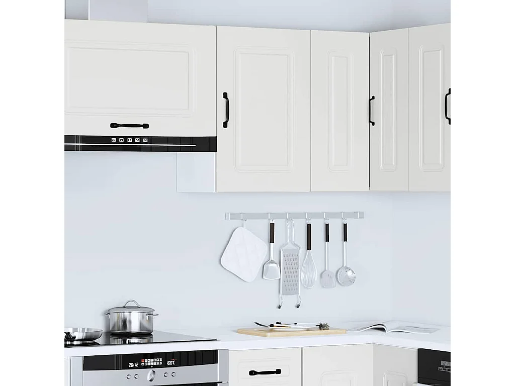 Armoire murale de cuisine blanc bois d'ingénierie