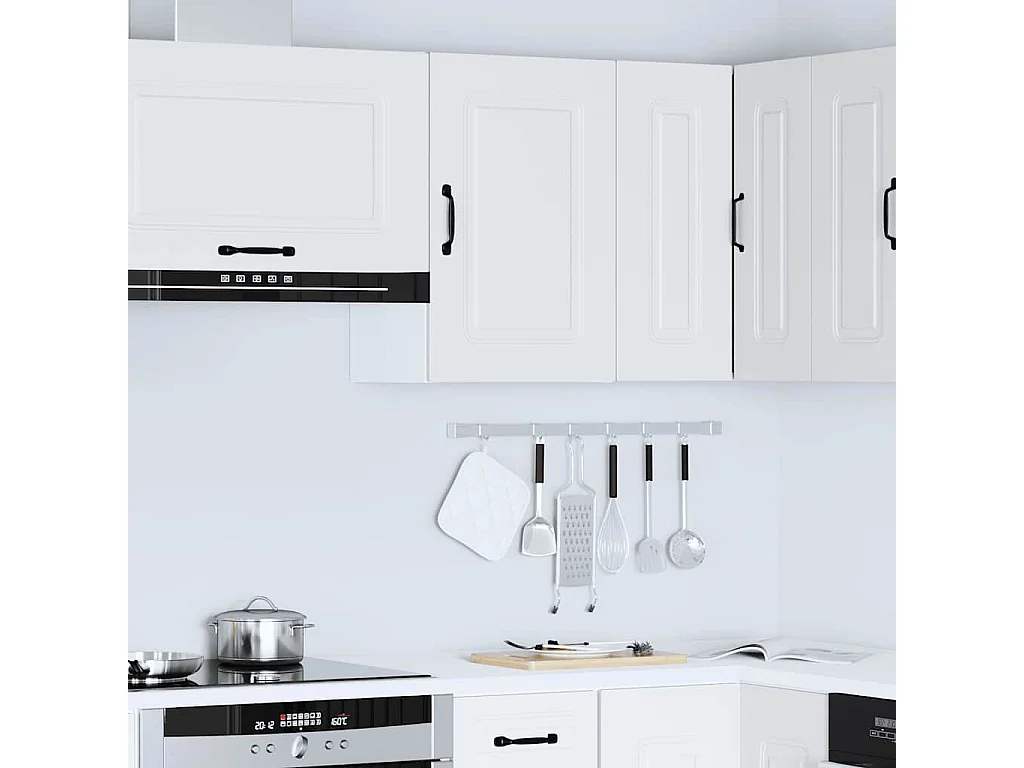 Armoire murale de cuisine blanc bois d'ingénierie