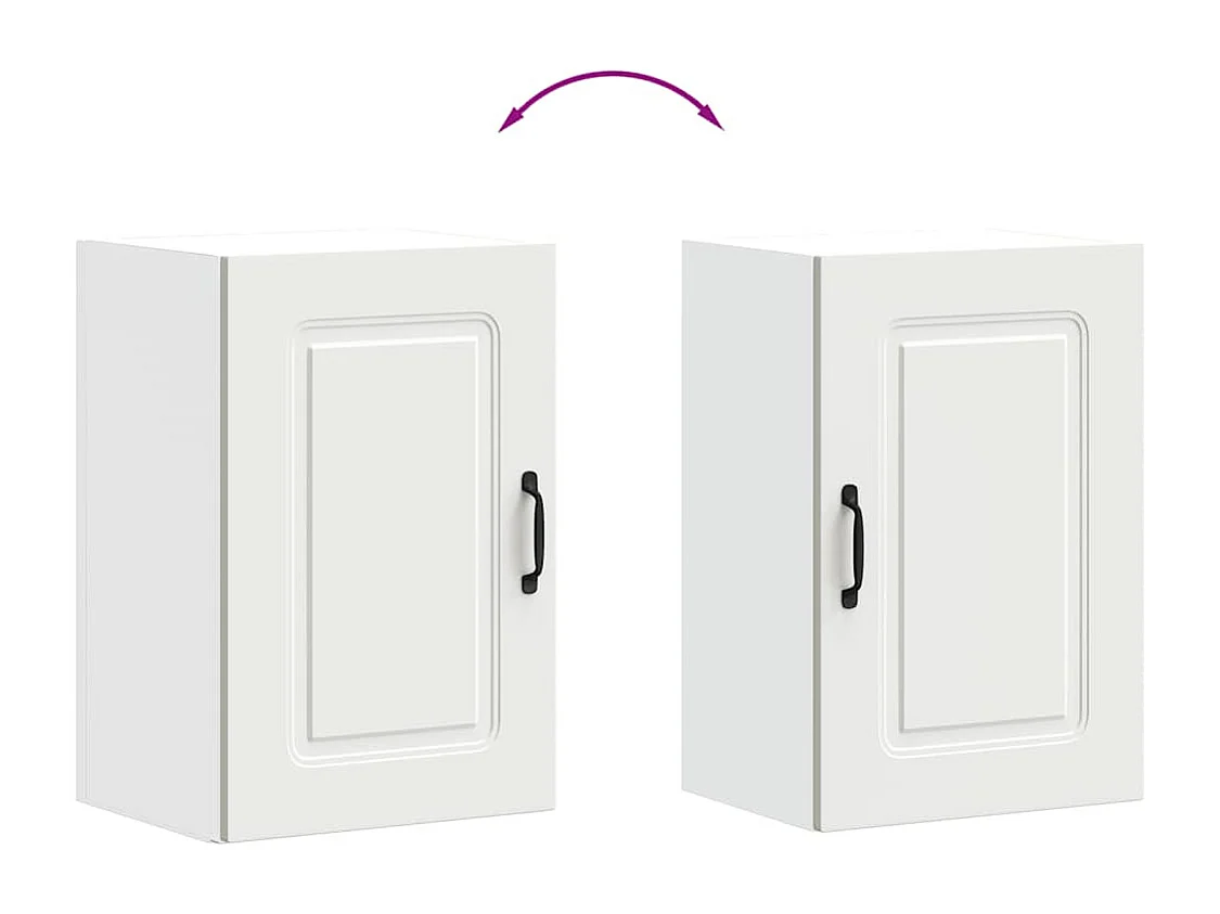 Armoire murale de cuisine blanc bois d'ingénierie