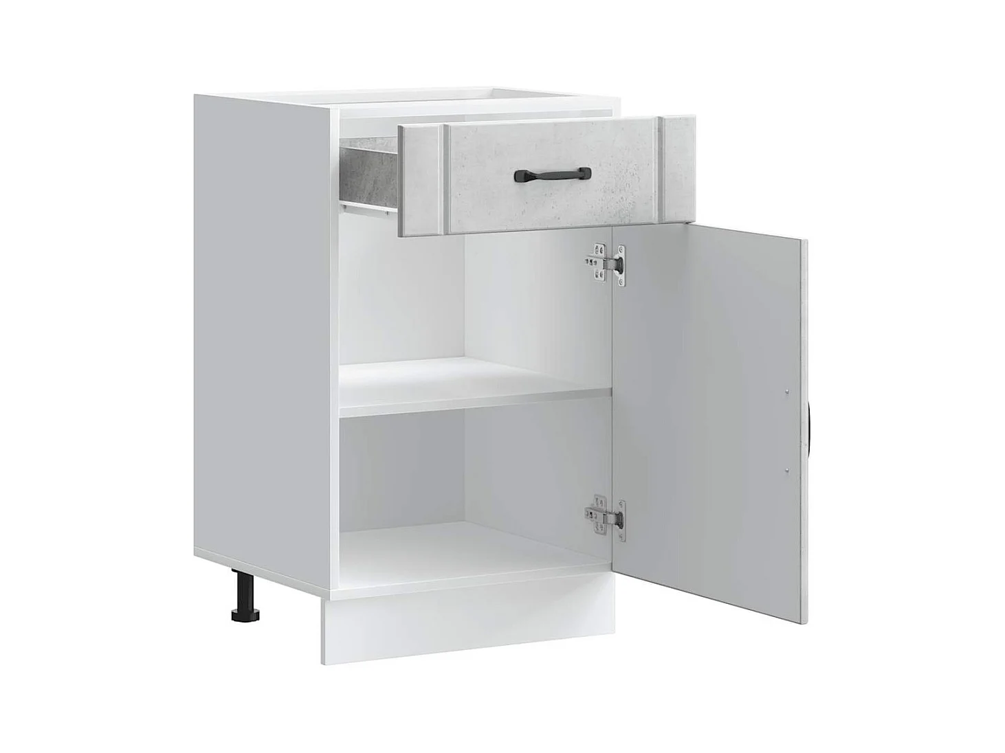 Mobile da cucina in legno ingegnerizzato grigio cemento Lucca