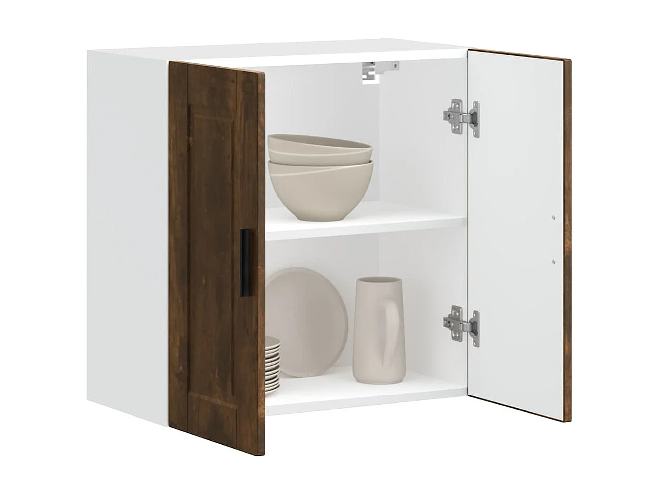 Mueble de pared de cocina de madera de ingeniería de roble ahumado Porto