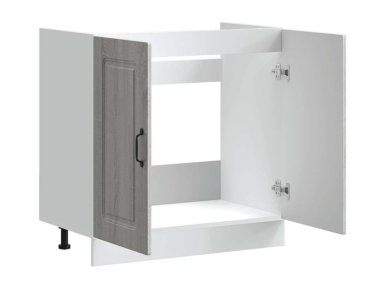 Meuble bas pour évier chêne sonoma bois ingénierie