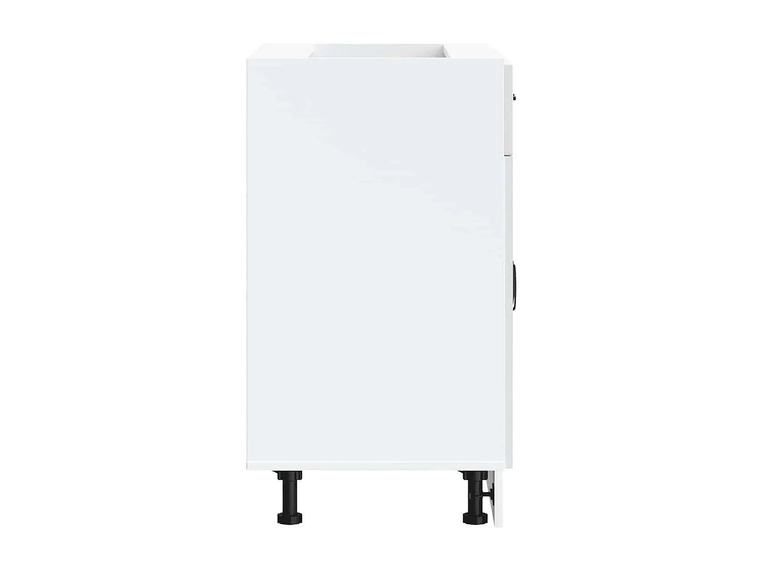 Mobile da cucina in legno ingegnerizzato bianco lucido