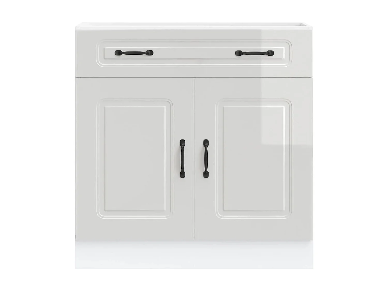 Kalmar keukenkast wit hoogglans bewerkt hout