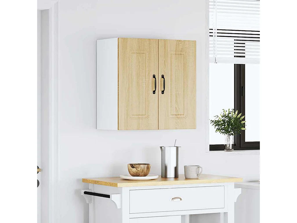 Armoire murale de cuisine chêne sonoma bois d'ingénierie