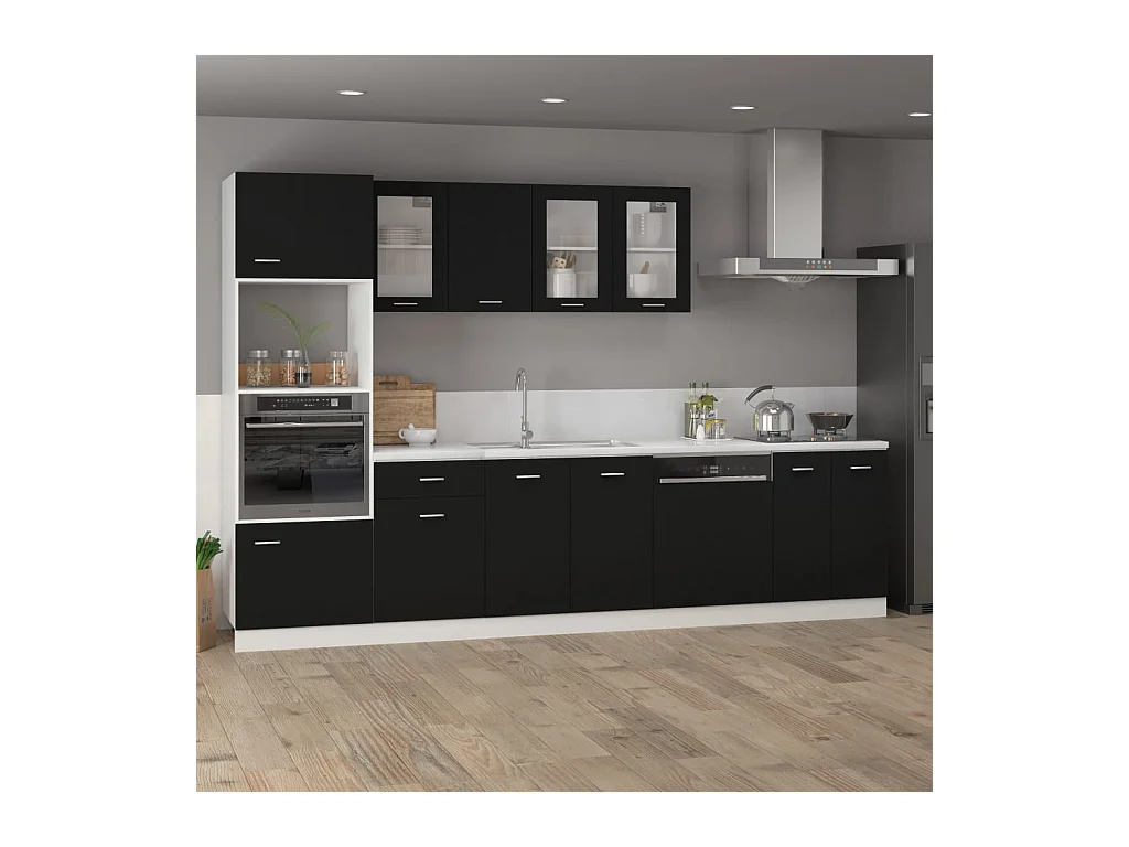 Zwarte ladekast 50x46x81,5 cm