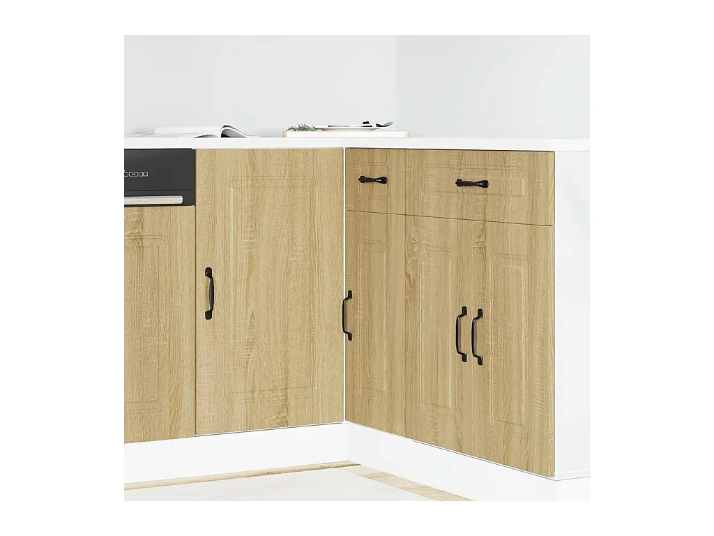 Armoire de cuisine chêne sonoma bois d'ingénierie