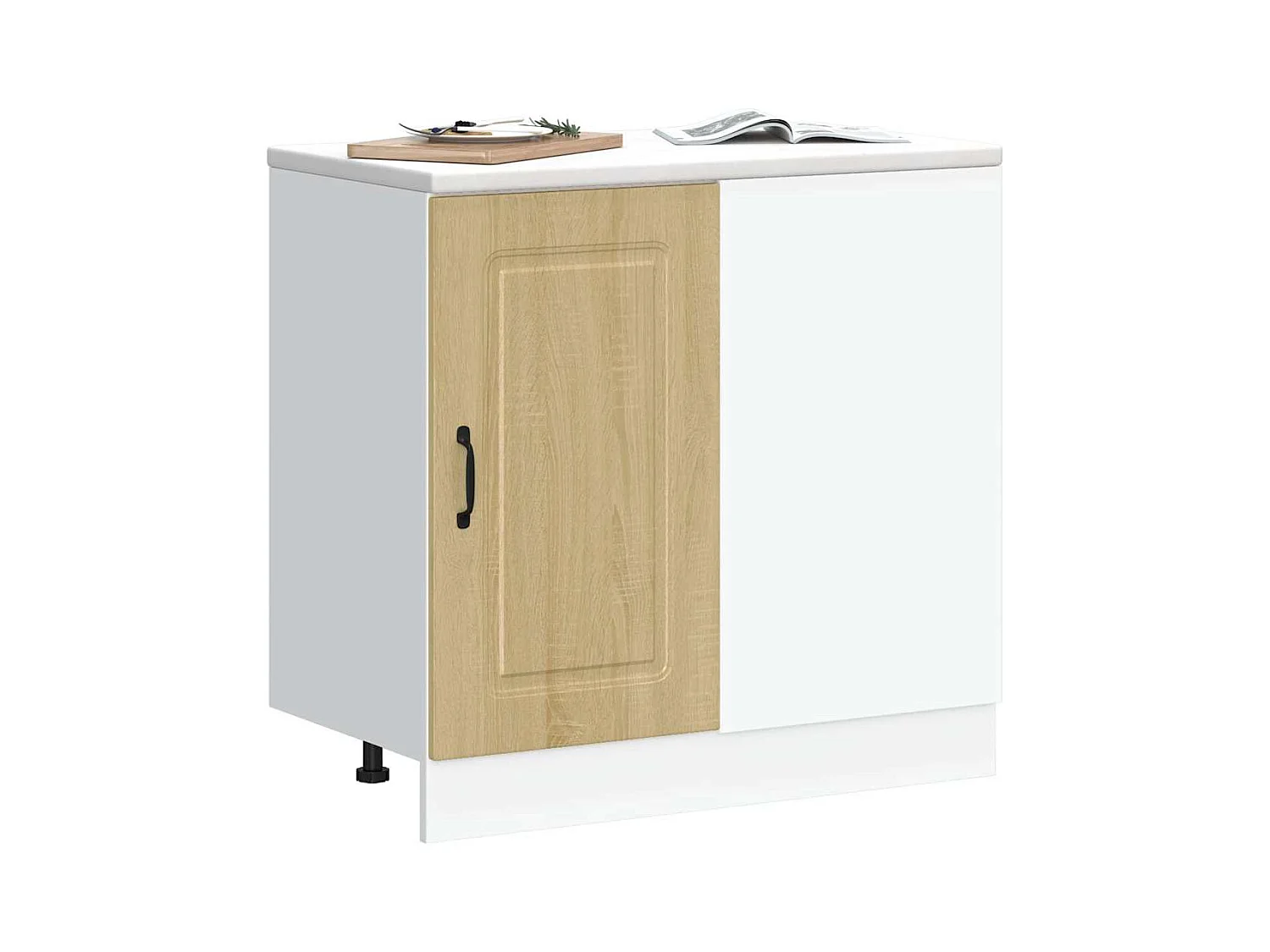Armoire de cuisine chêne sonoma bois d'ingénierie