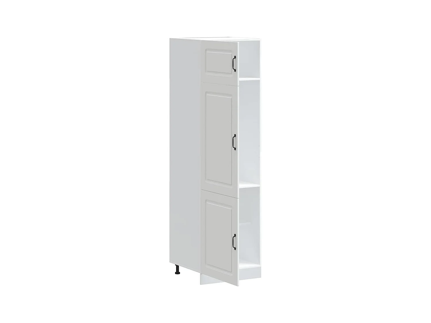 Armoire de cuisine blanc bois d'ingénierie