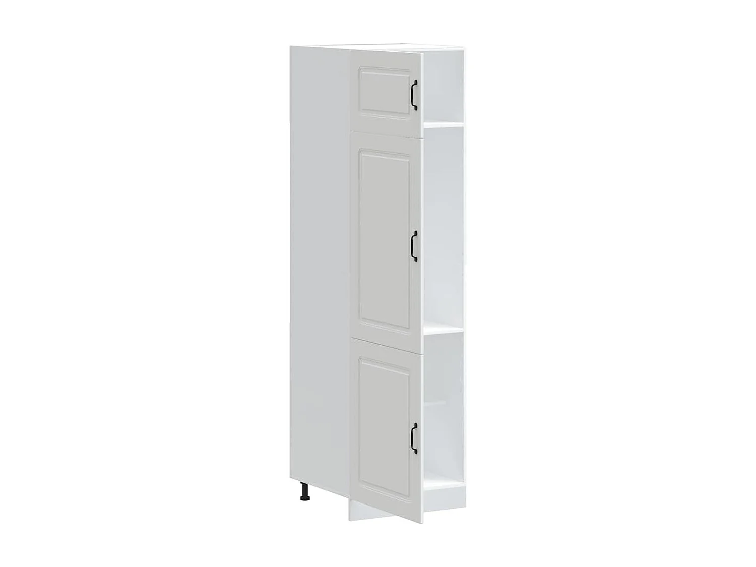 Armoire de cuisine blanc bois d'ingénierie