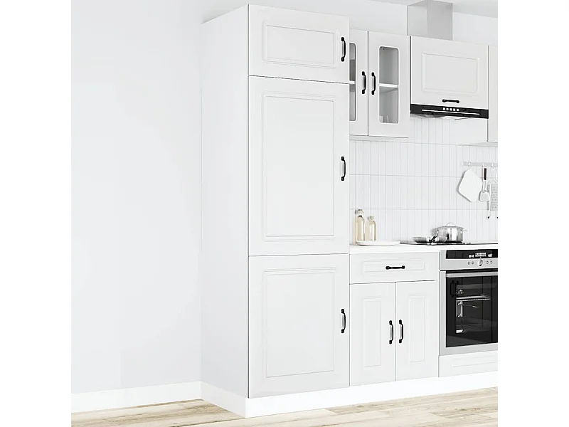 Armoire de cuisine blanc bois d'ingénierie