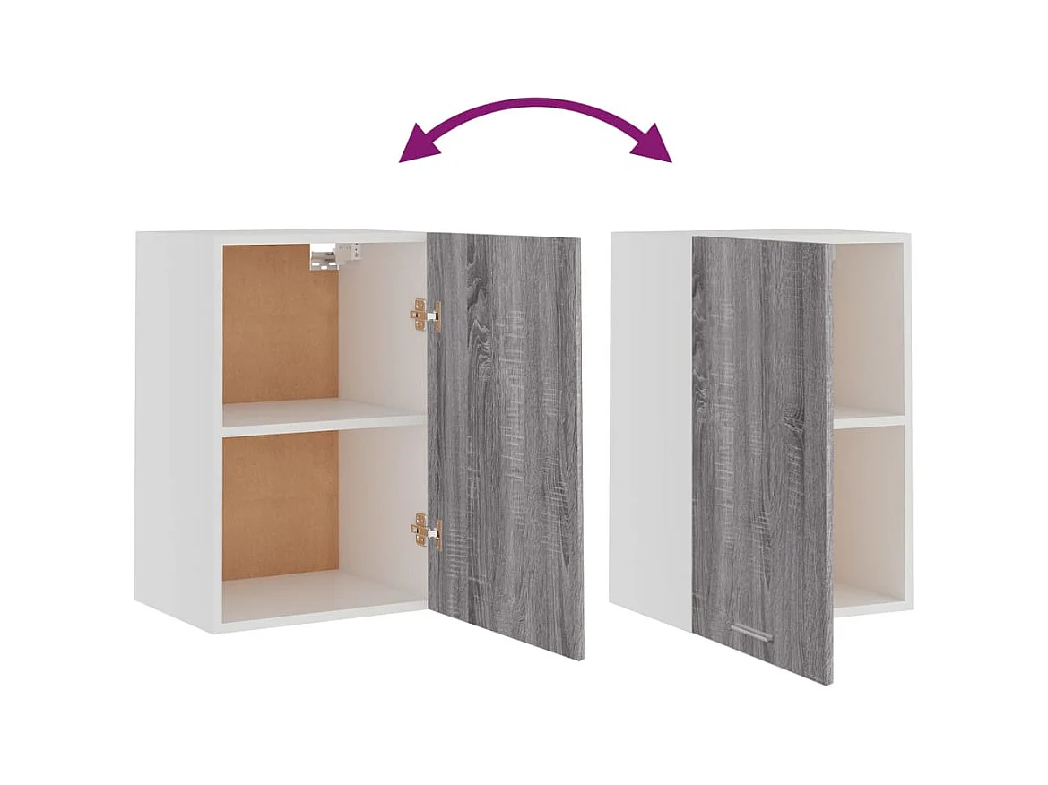 Armoire suspendue Sonoma gris 39,5x31x60 cm