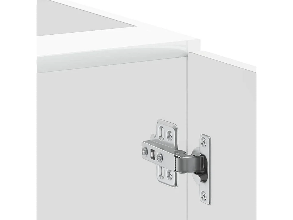 witte hoogglans bewerkte houten keukenkast