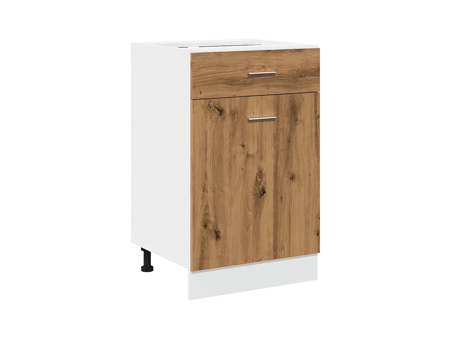 Armoire de plancher à tiroir chêne artisanal