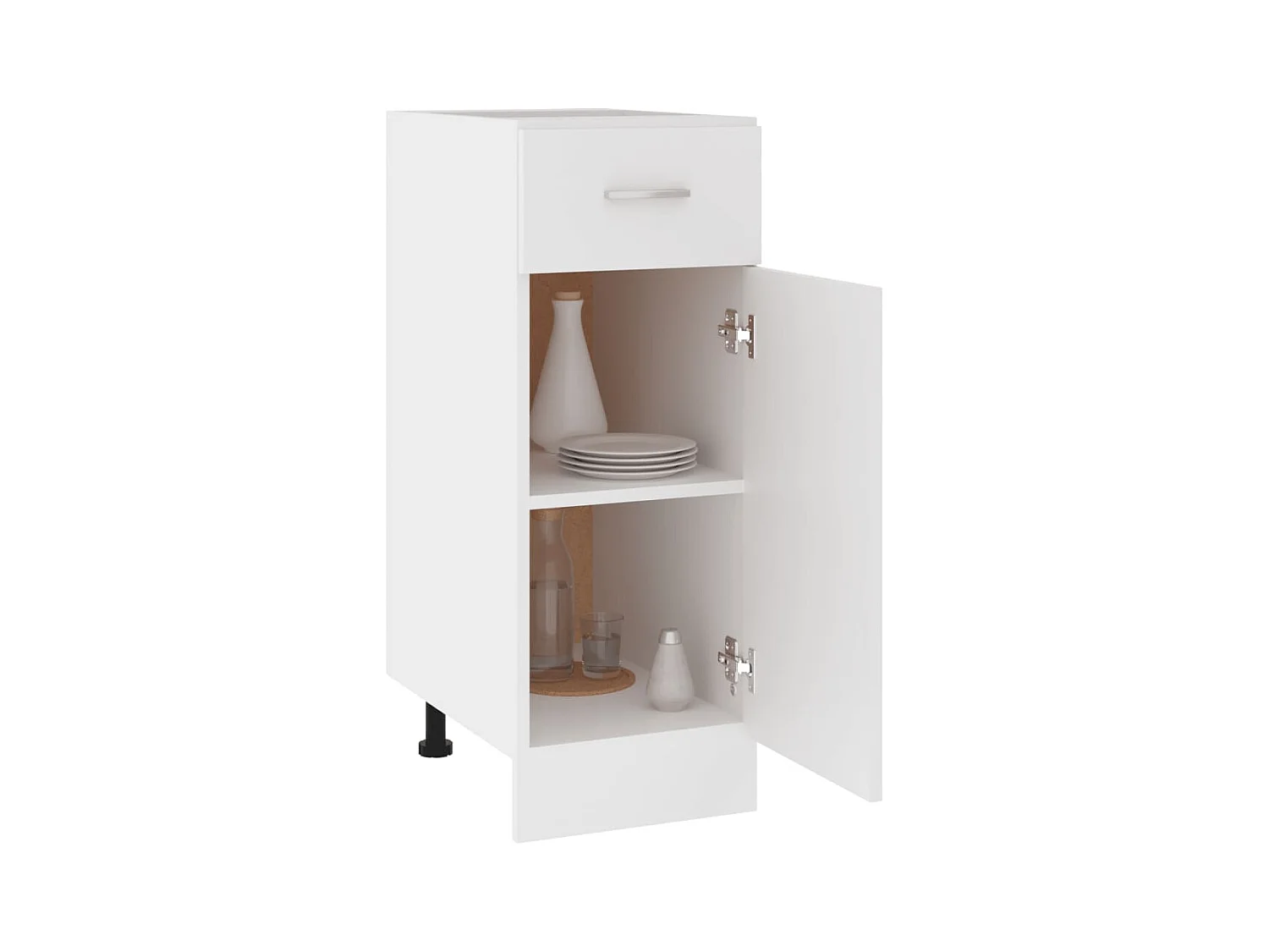 Armoire de plancher à tiroir Blanc 30x46x81,5cm