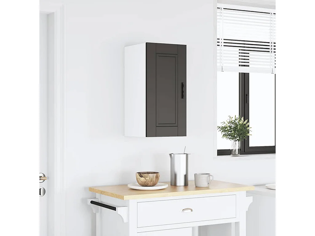 Mobile da cucina in legno ingegnerizzato nero Porto