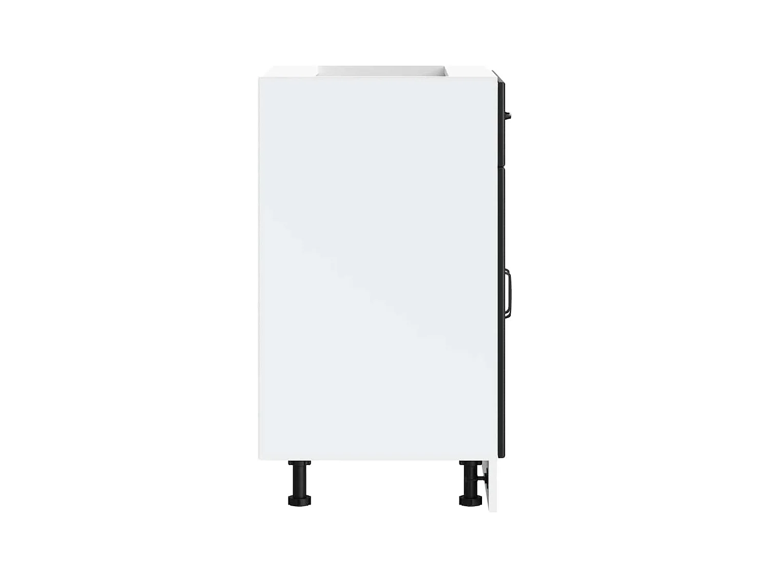 Mobile da cucina in legno ingegnerizzato nero