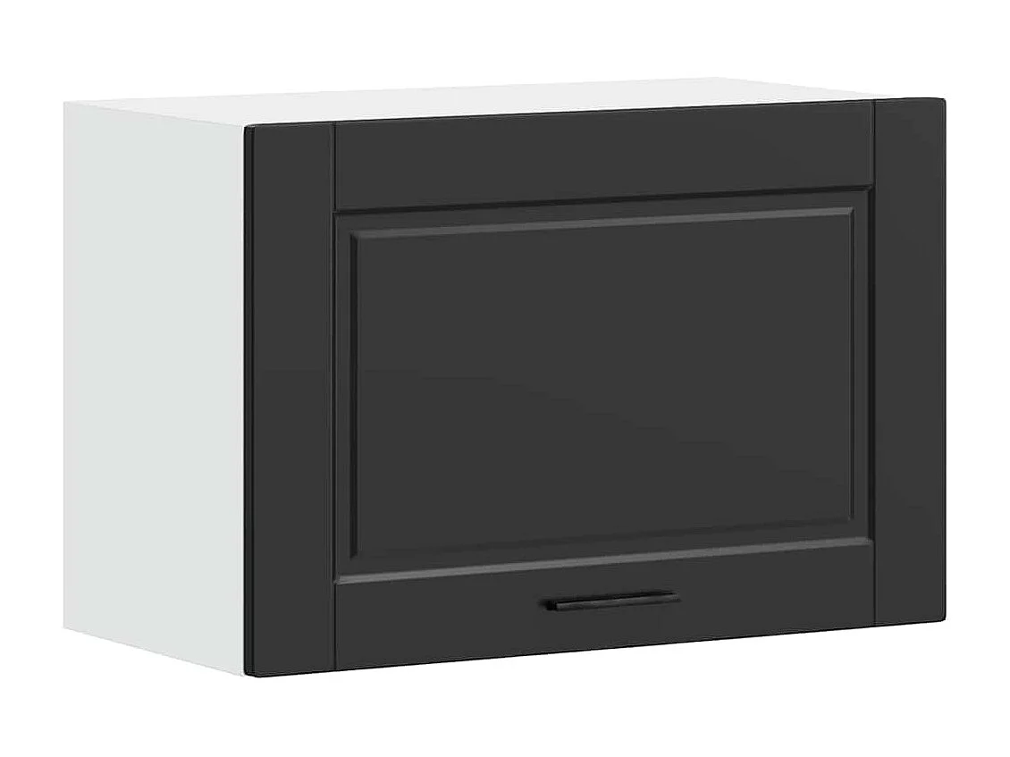 Armoire murale de cuisine noir bois d'ingénierie